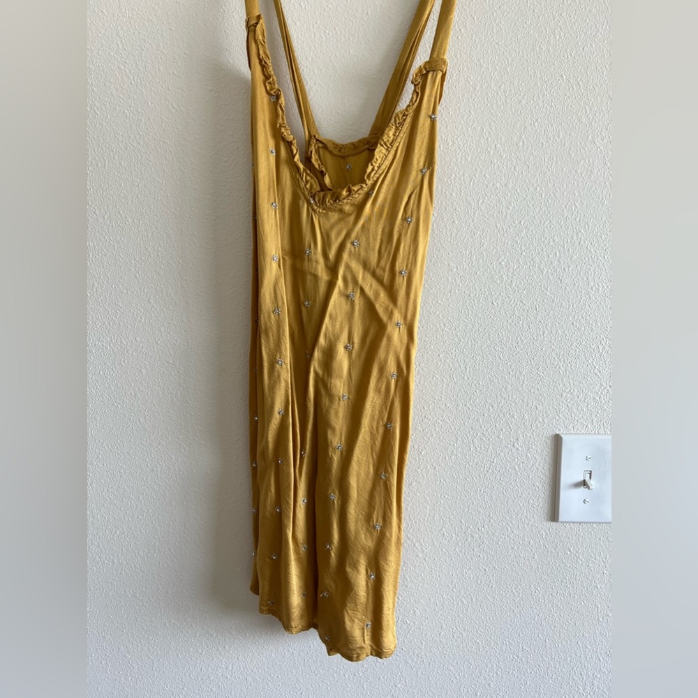 Gold free people dress